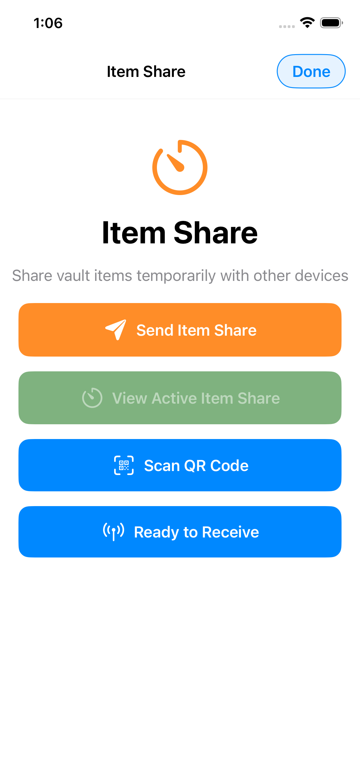 Oculock App - Vault Organization