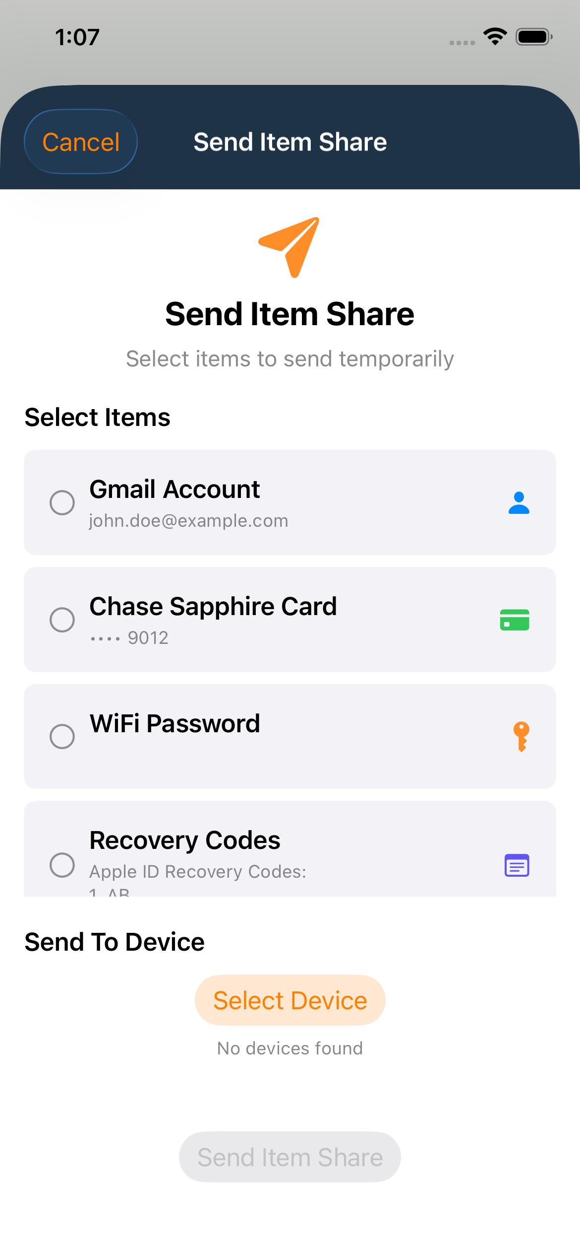 Oculock App - Settings