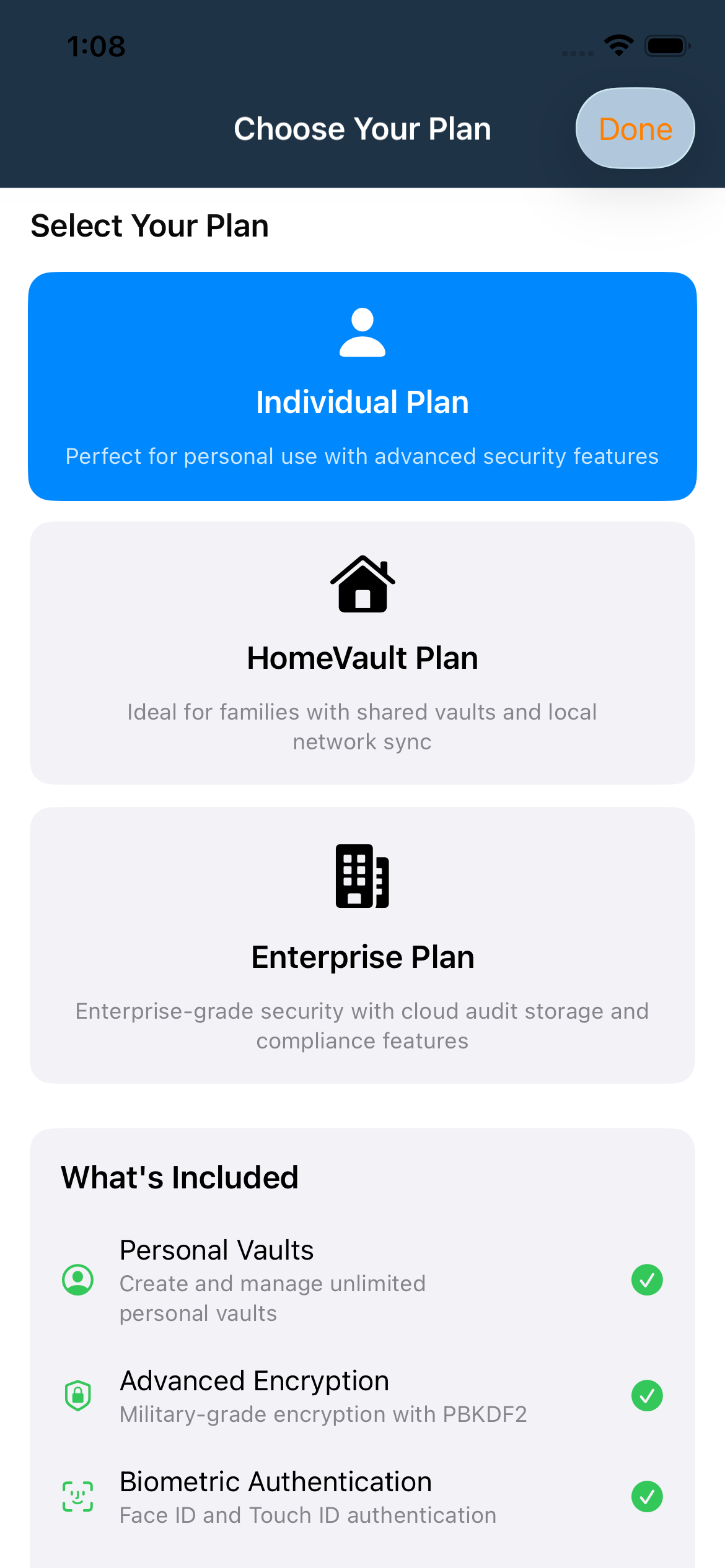 Oculock App - Additional Features